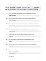 Li/LE Module 5 EXAM QUESTIONS (27 TERMS) WITH VERIFIED DEFINITIONS UPDATED 2024