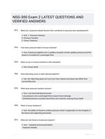 NSG-300 Exam 2 LATEST  QUESTIONS AND VERIFIED ANSWERS