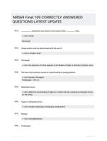 NR569 Final 109 CORRECTLY ANSWERED QUESTIONS LATEST UPDATE