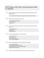 UPTP Exam 4 (all 100% correct answers) 2024 A+ GRADED