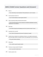AMCA EXAM Correct Questions and Answers!