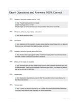 Exam Questions and Answers 100% Correct