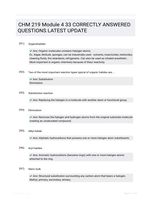 CHM 219 Module 4 33 CORRECTLY ANSWERED QUESTIONS LATEST UPDATE