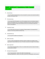 RNRF MODULE 2 Questions With Correct Answers
