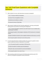 Nur 160 Final Exam Questions with Complete Solutions