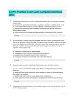ASWB Practice Exam with Complete Solutions 2024