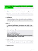 MIE305 Exam 2 Verified Questions and Answers Graded A 2024