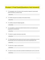 Prostart 2 Final Exam()Questions And Answers!!
