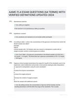 AAMC FL4 EXAM QUESTIONS (64 TERMS) WITH VERIFIED DEFINITIONS UPDATED 2024