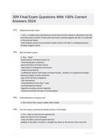 509 Final Exam Questions With 100% Correct Answers 2024