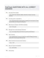 final Exam QUESTIONS  WITH ALL CORRECT ANSWERS