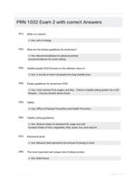 PRN 1032 Exam 2 with correct Answers
