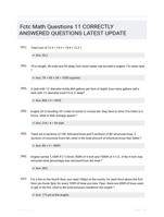 Fctc Math Questions 11 CORRECTLY ANSWERED QUESTIONS LATEST UPDATE