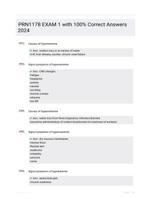 PRN1178 EXAM 1 with 100% Correct Answers 2024