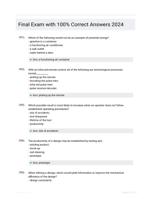 Final Exam with 100% Correct Answers 2024