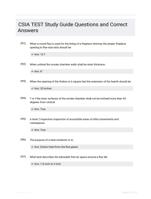 CSIA TEST Study Guide Questions and Correct Answers