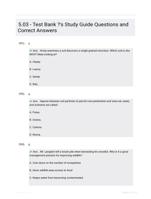 5.03 - Test Bank ?'s Study Guide Questions and Correct Answers