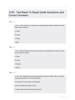 5.03 - Test Bank ?'s Study Guide Questions and Correct Answers