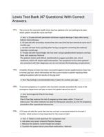 Lewis Test Bank |47 Questions| With Correct Answers.