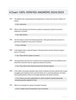 4 Exam 100% VERIFIED  ANSWERS 2024/2025