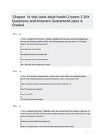 Chapter 16 test bank adult health 2 exam 2 35+ Questions and Answers Guaranteed pass A Graded