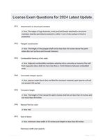 License Exam Questions for 2024 Latest Update.