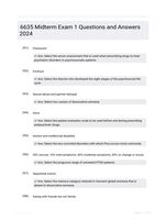 6635 Midterm Exam 1 Questions and Answers 2024