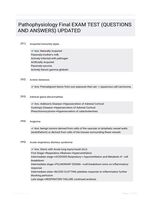 Pathophysiology Final EXAM TEST (QUESTIONS AND  ANSWERS) UPDATED