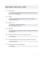 SLCC ENSC 1000 Exam 2 2024