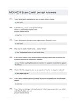 MDU4031 Exam 2 with correct Answers