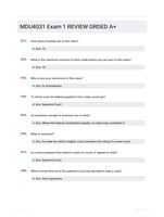 MDU4031 Exam 1 REVIEW GRDED A+