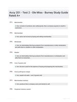 Accy 201 - Test 2 - Ole Miss - Burney Study Guide Rated A+
