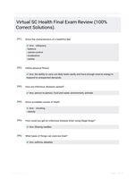 Virtual SC Health Final Exam Review (100% Correct Solutions).