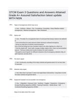 STCW Exam 3 Questions and Answers Attained Grade A+ Assured Satisfaction latest  update WITH NGN