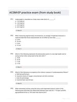 ACSM-EP practice exam (from study book)