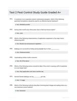 Test 2 Pest Control Study Guide Graded A+