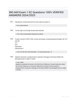 BIO 669 Exam 1 EC Questions 100% VERIFIED  ANSWERS 2024/2025