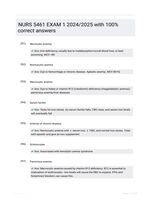 NURS 5461 EXAM 1 2024/2025 with 100% correct answers