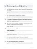 ServSafe Manager Exam(80 Questions)