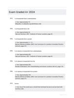 Exam Questions And Answers 2024/2025 GRADED A