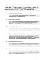 Practice EXAM 99 QUESTIONS AND CORRECT ANSWERS LATEST (VERIFIED ANSWERS)