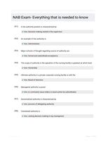 NAB Exam- Everything that is needed to know