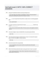 test bank exam 3 WITH 100% CORRECT ANSWERS