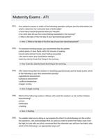 Maternity Exams - ATI