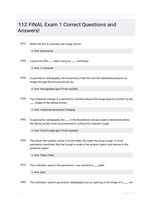 112 FINAL Exam 1 Correct Questions and Answers!