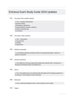 Entrance Exam Study Guide 2024 Updates