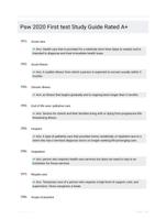 Psw 2020 First test Study Guide Rated A+