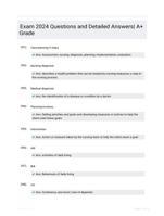 Exam 2024 Questions and Detailed Answers| A+ Grade