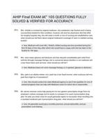 AHIP Final EXAM - 105 QUESTIONS FULLY SOLVED & VERIFIED FOR ACCURACY.