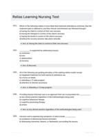 Relias Learning Nursing Test